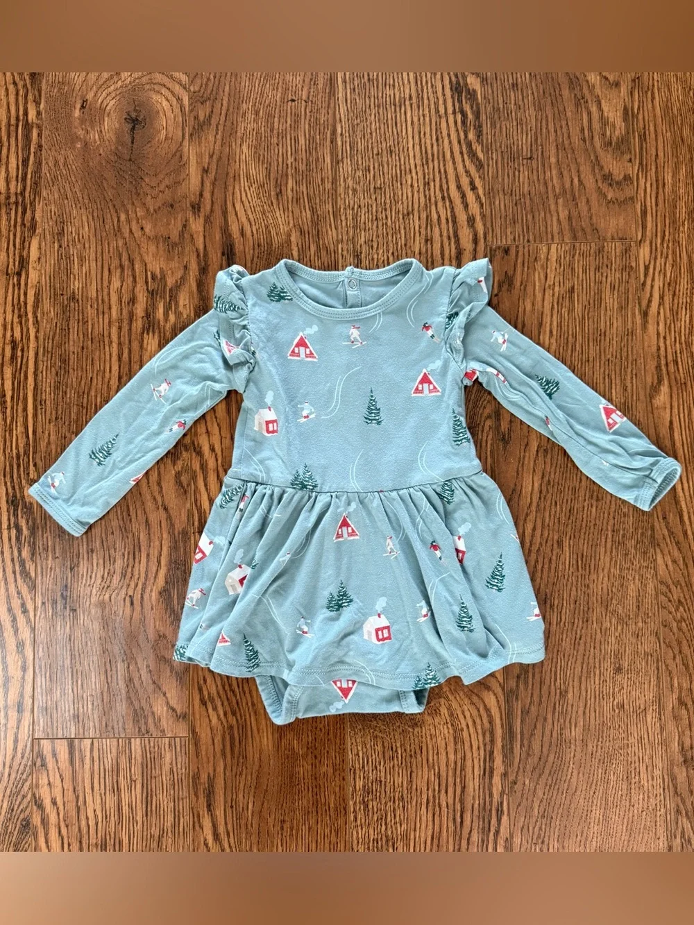 Kyte Baby Twirl Bodysuit in Ski Print 12-18mo